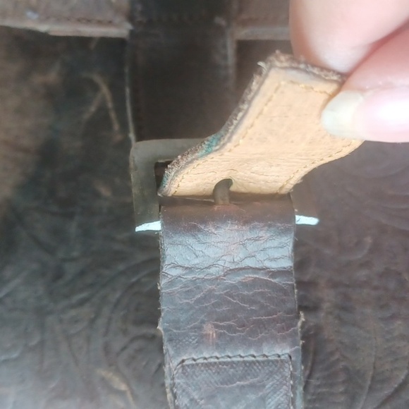 JB Dillon Boots Tooled Leather Knee High, Buckle, 12B - Picture 10 of 11